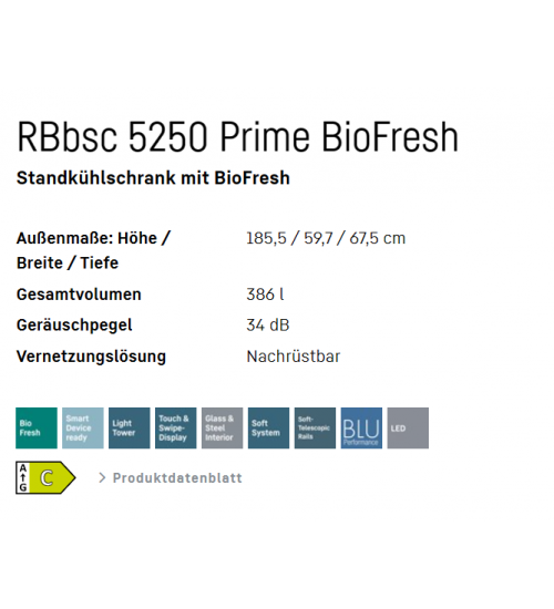 LIEBHERR利勃海尔RBbsc 5250单门门独立式冰箱 生物养鲜